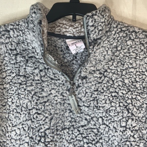 J. America fleece sweater women’s large - Picture 2 of 7